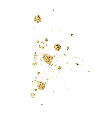 Cat with Gold Splatter